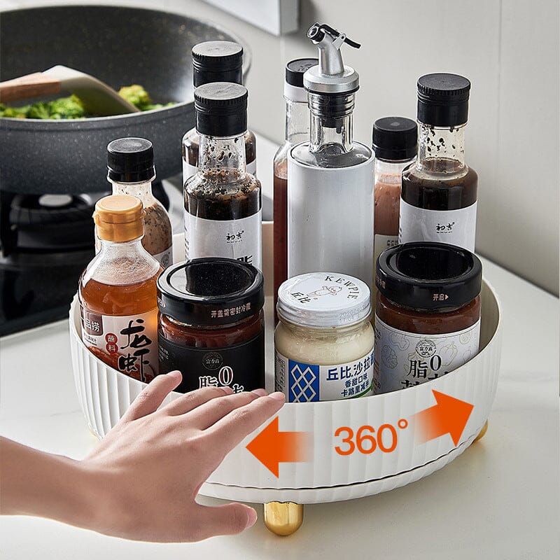 360° Rotating Storage Bowl and Spice Rack