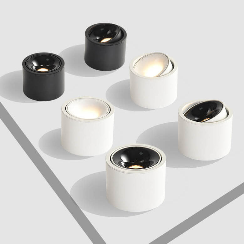 Minimalistic LED Ceiling Light - Adjustable Round Recessed Lamp