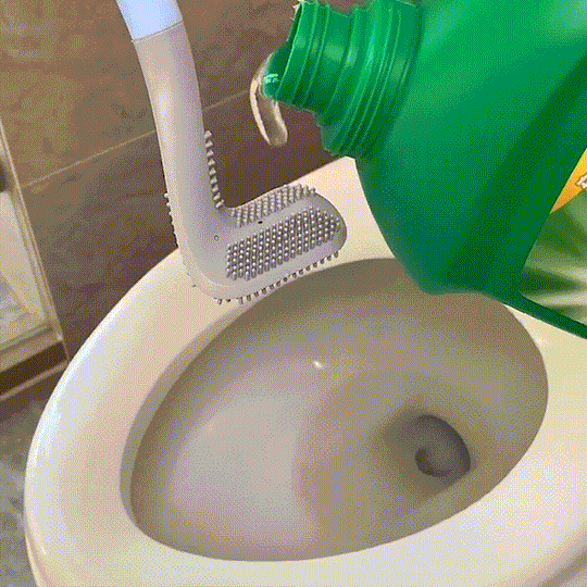 Long-Handled Toilet Brush - Say Goodbye to Stains