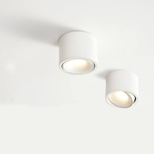 Minimalistic LED Ceiling Light - Adjustable Round Recessed Lamp