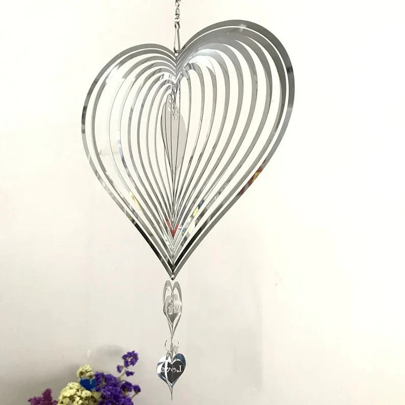 Rotating Wind Bell Crafted from Stainless Steel