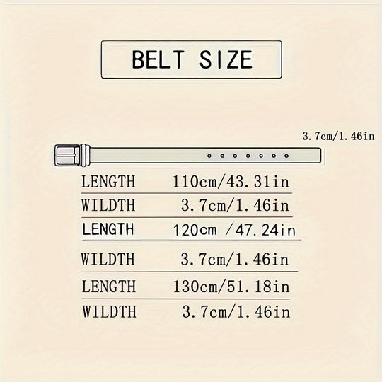 Men’s Genuine Leather Belt with Automatic Buckle – Classic Adjustable Cowhide Waist Belt