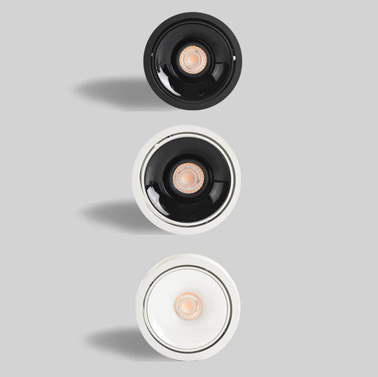 Minimalistic LED Ceiling Light - Adjustable Round Recessed Lamp