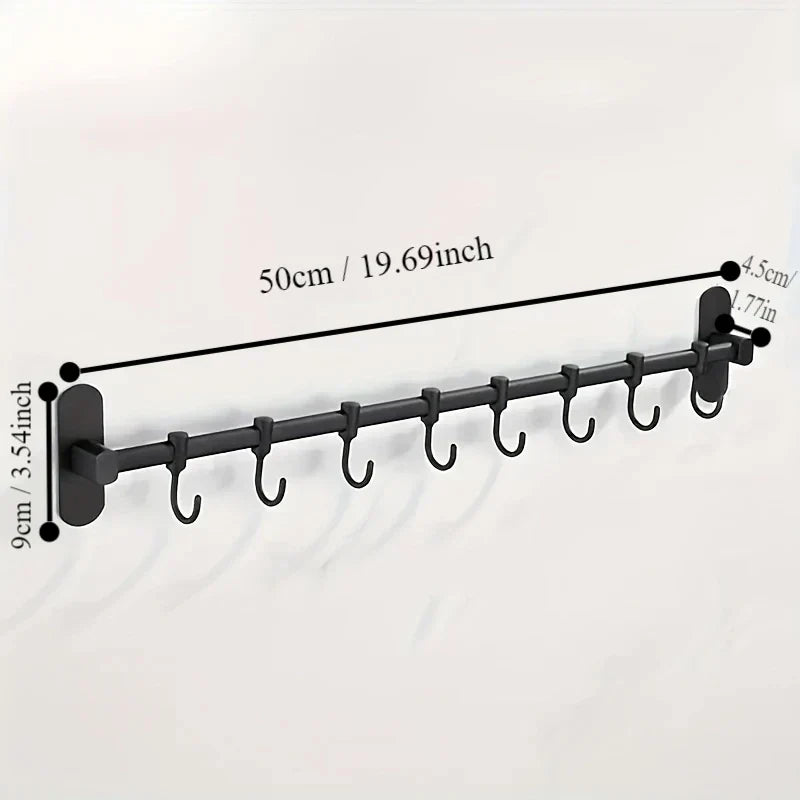 Wall-Mounted Storage Shelf for Kitchen Utensils – Versatile Organizer for Pan Lids and Spatulas
