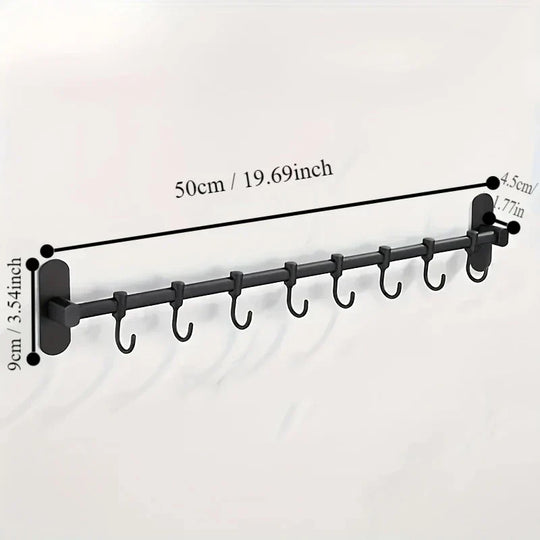 Wall-Mounted Storage Shelf for Kitchen Utensils – Versatile Organizer for Pan Lids and Spatulas
