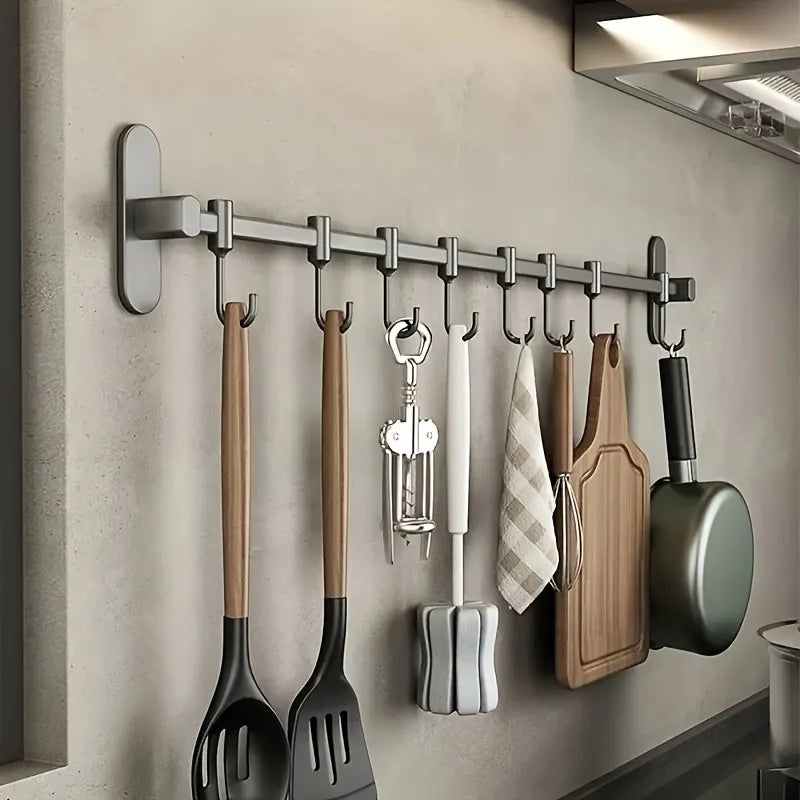 Wall-Mounted Storage Shelf for Kitchen Utensils – Versatile Organizer for Pan Lids and Spatulas