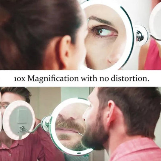 FlexibleMirror – LED Magnifying Mirror with Goose Neck