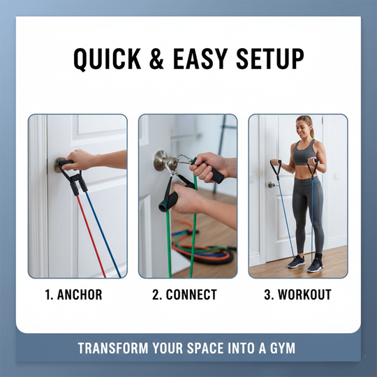 11-Piece Resistance Band Set for Home Workouts