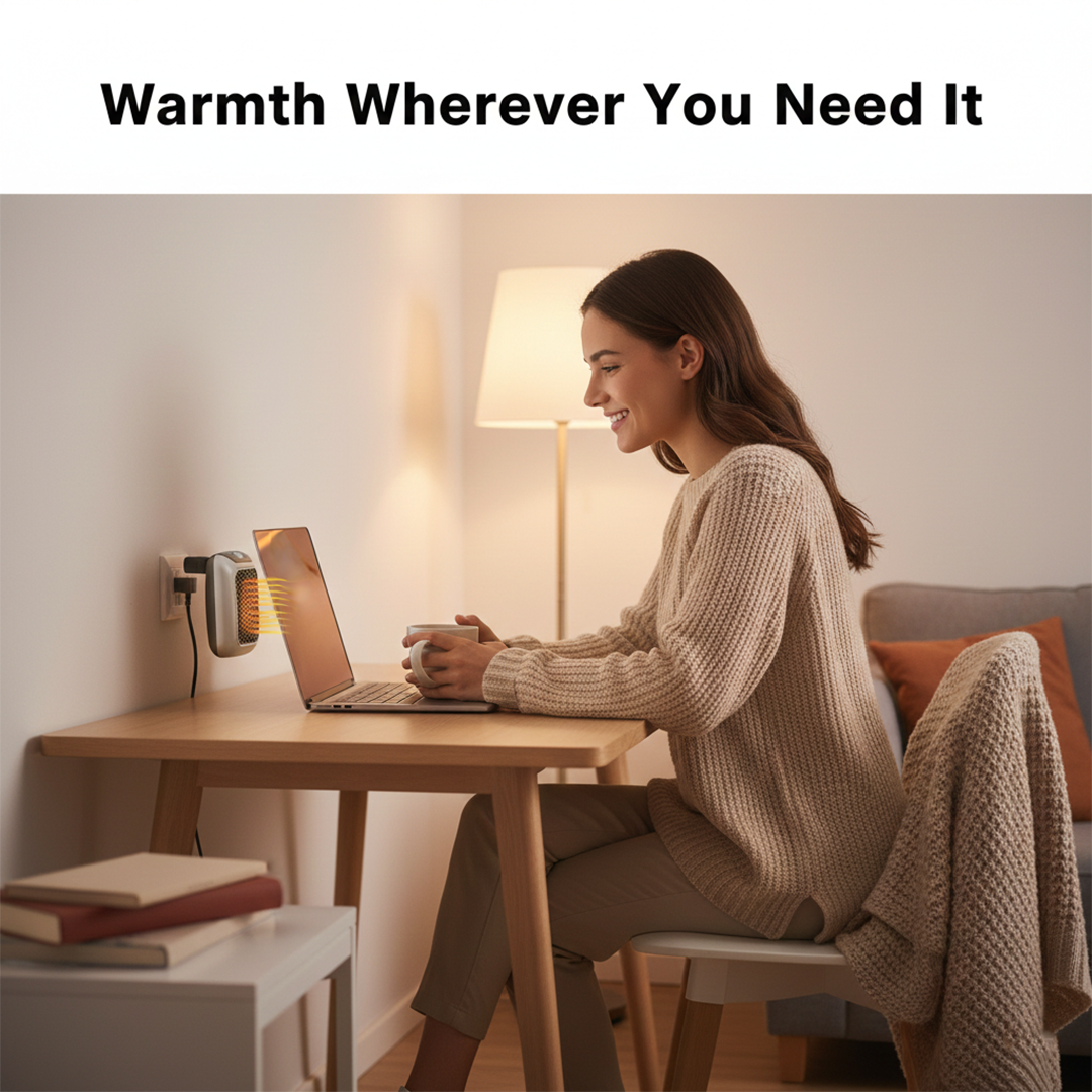 Mini Heater - Portable Electric - Wall Mounted