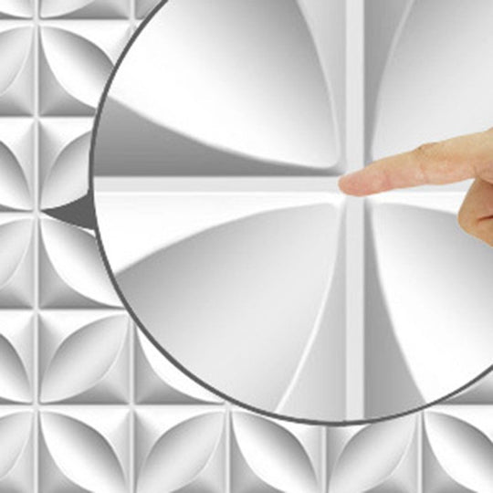Square Interior Wall Cladding - Peel and Stick Texture Effect