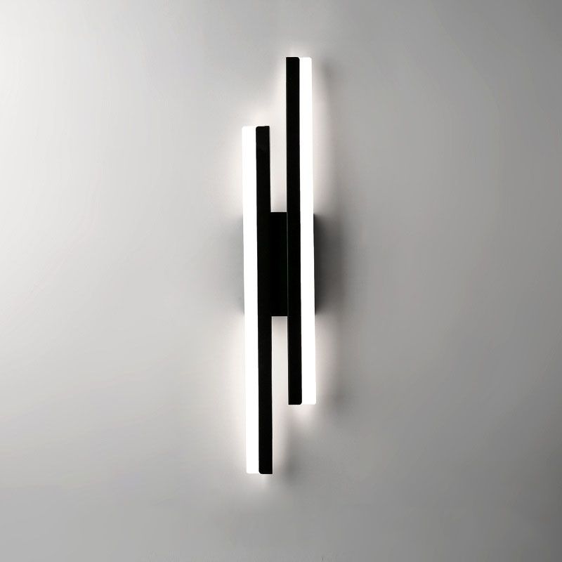 Modern LED Wall Light - Elegant Black/Gold Design for Living Room and Bedroom
