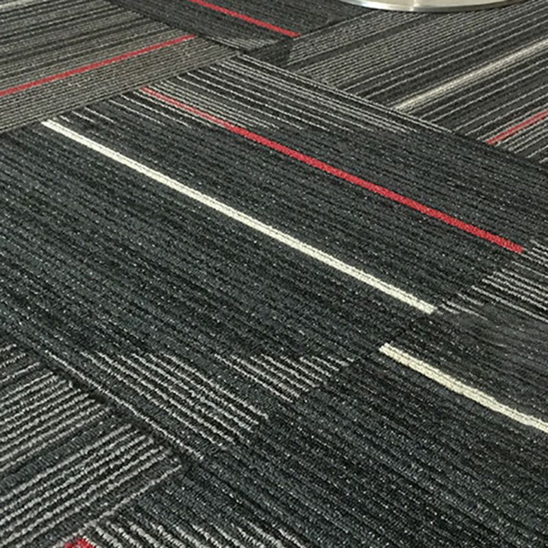 Dark Colour Level Loop Carpet Tile Non-Slip Self-Adhesive Indoor Office Carpet Tiles