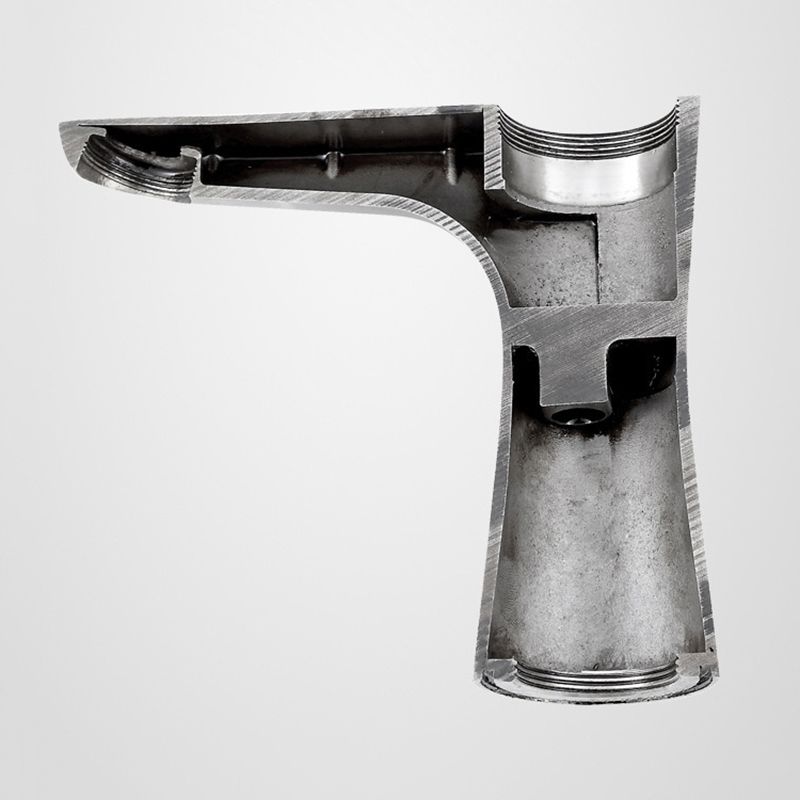 Modern Monochrome Centre Mount Low Arc Basin Tap Faucet for Bathroom