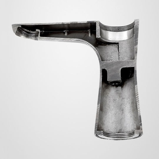Modern Monochrome Centre Mount Low Arc Basin Tap Faucet for Bathroom