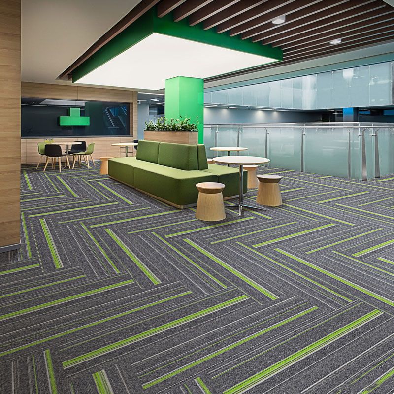 Dark Colour Level Loop Carpet Tile Non-Slip Self-Adhesive Indoor Office Carpet Tiles