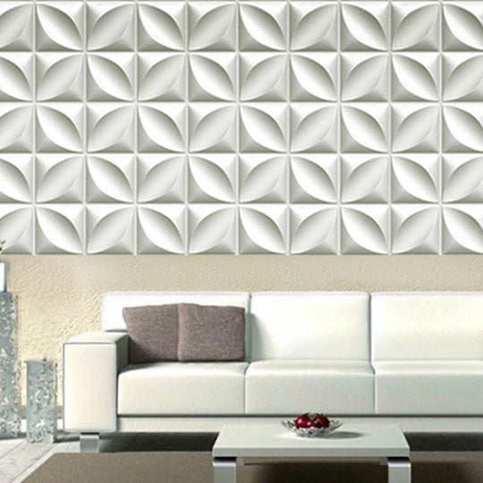 Square Interior Wall Cladding - Peel and Stick Texture Effect