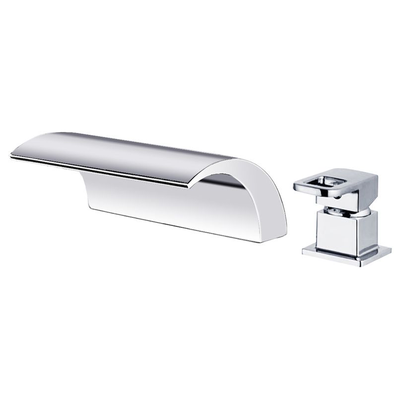 Modern Brass Roman Bathtub Faucet with Waterfall Spout