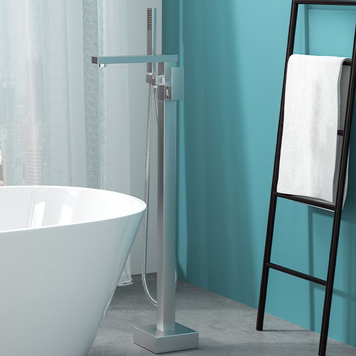 Modern Freestanding Bathtub Faucet - Copper Floor Mounted Design