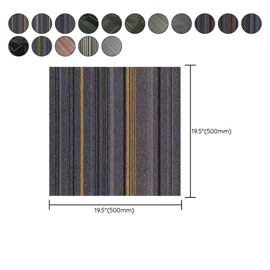 Dark Colour Level Loop Carpet Tile Non-Slip Self-Adhesive Indoor Office Carpet Tiles
