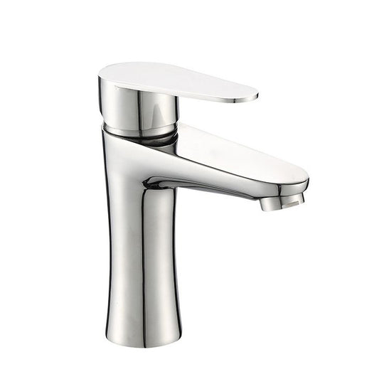 Modern Monochrome Centre Mount Low Arc Basin Tap Faucet for Bathroom