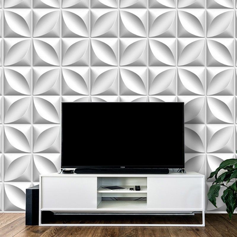 Square Interior Wall Cladding - Peel and Stick Texture Effect