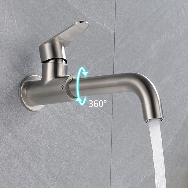 Modern Style Wall-Mounted Single Lever Mixer Tap for the Bathroom
