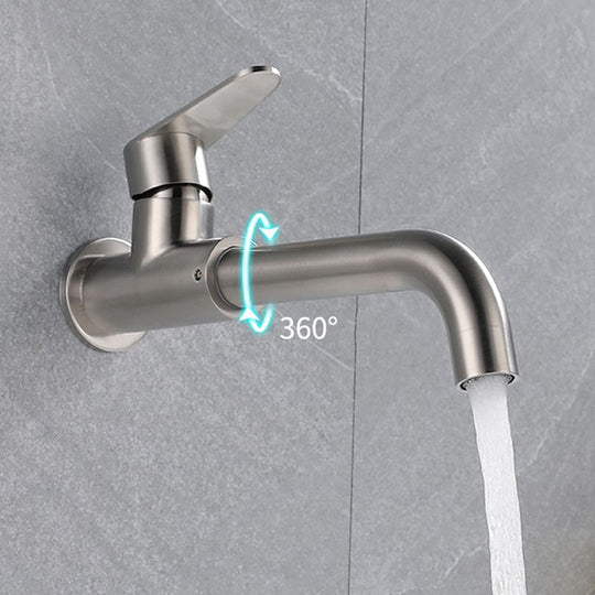 Modern Style Wall-Mounted Single Lever Mixer Tap for the Bathroom