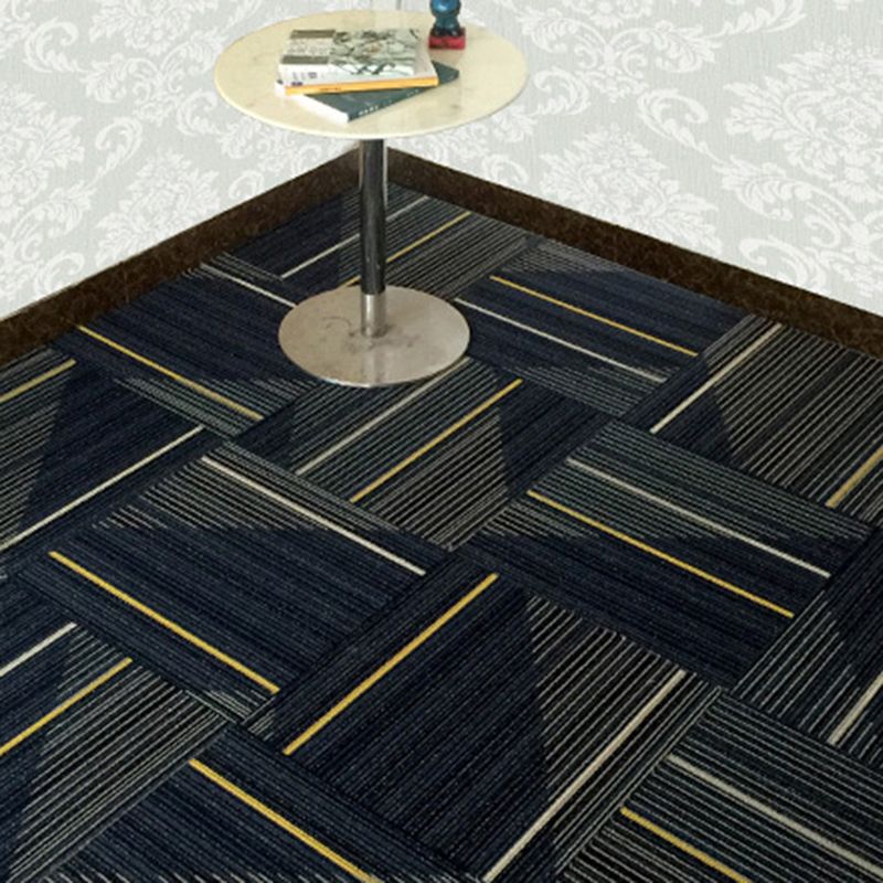 Dark Colour Level Loop Carpet Tile Non-Slip Self-Adhesive Indoor Office Carpet Tiles