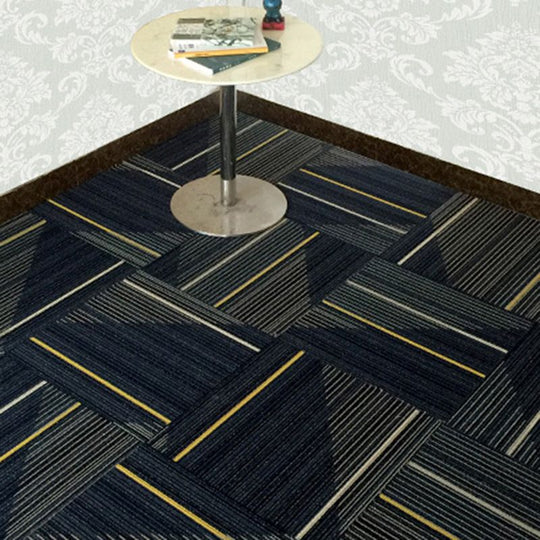 Dark Colour Level Loop Carpet Tile Non-Slip Self-Adhesive Indoor Office Carpet Tiles