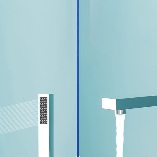Modern Freestanding Bathtub Faucet - Copper Floor Mounted Design