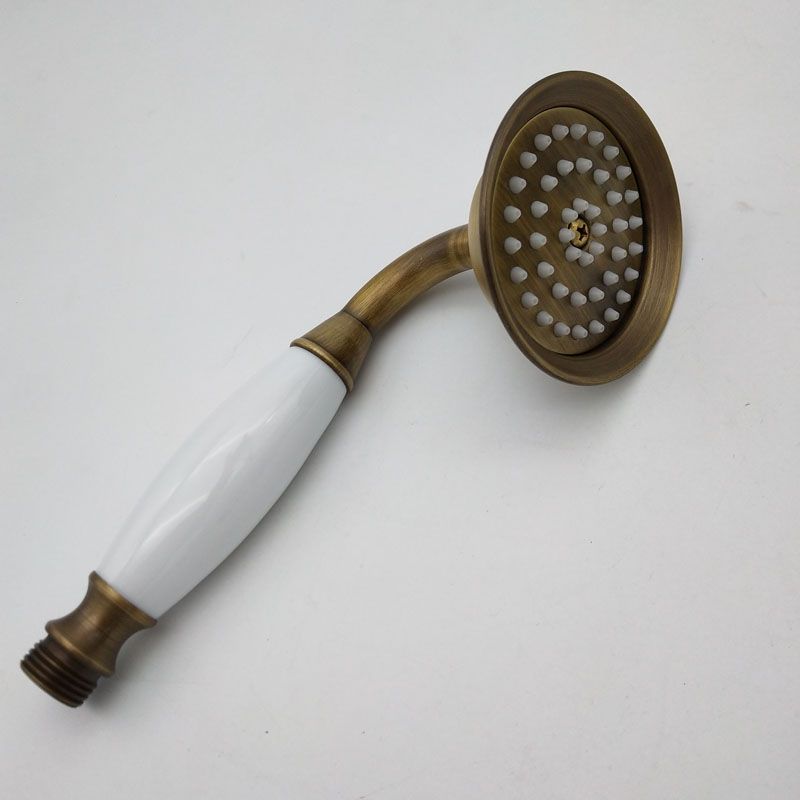 Traditional Handheld Shower Head with Hose - Polished Brass Wall Mounted Design