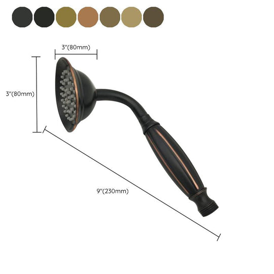 Traditional Handheld Shower Head with Hose - Polished Brass Wall Mounted Design