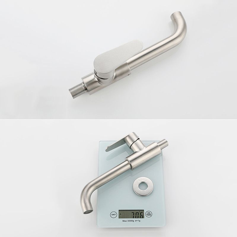 Modern Style Wall-Mounted Single Lever Mixer Tap for the Bathroom
