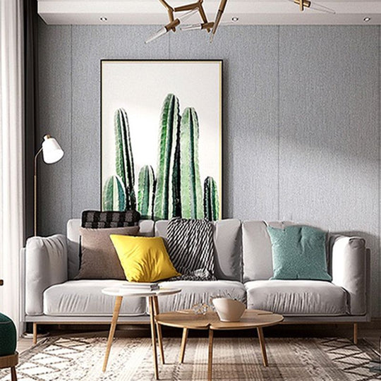 Soundproof Wall Cladding Solid Colour Peel and Stick Foam Living Room Wall Panel