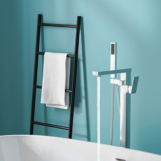 Modern Freestanding Bathtub Faucet - Copper Floor Mounted Design