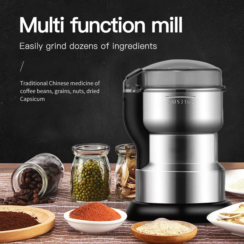 400W Stainless Steel Electric Coffee and Spice Grinder