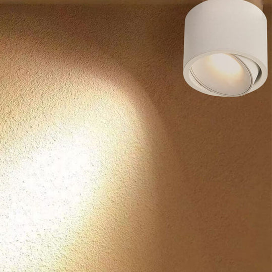 Minimalistic LED Ceiling Light - Adjustable Round Recessed Lamp