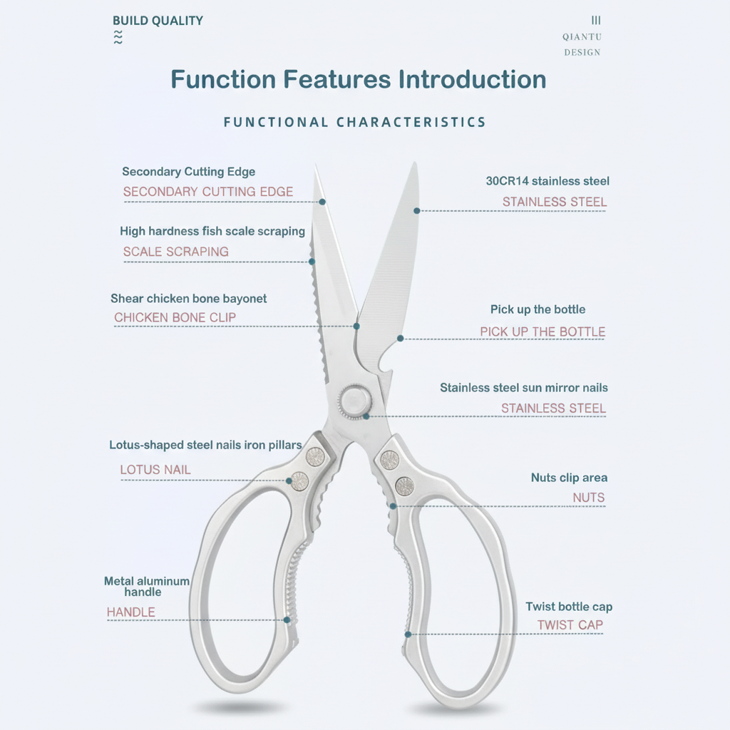 Ultimate Task Kitchen Scissors | Japanese Stainless Steel