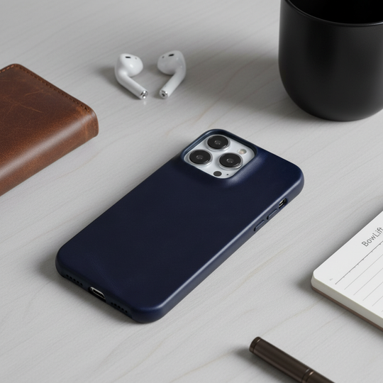 Genuine Leather Oil Wax iPhone Case