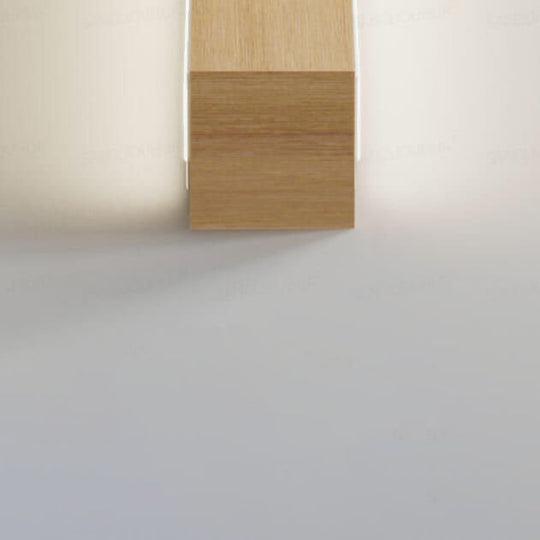 Japanese LED Wall Light | Solid Wood Design | Modern Accent Lighting