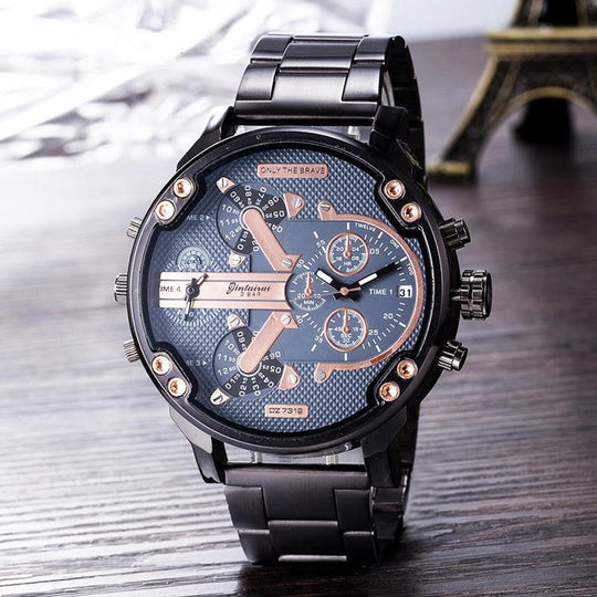 Stainless Steel Chronograph Quartz Watch