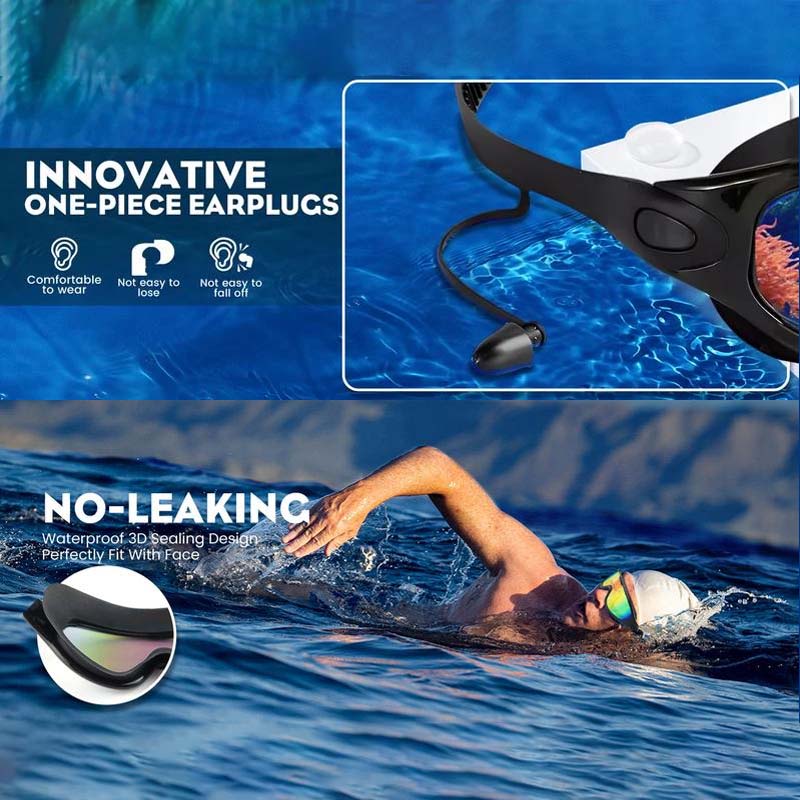 Wide View Anti-Fog Swim Goggles