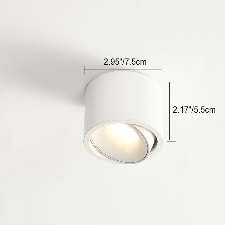 Minimalistic LED Ceiling Light - Adjustable Round Recessed Lamp