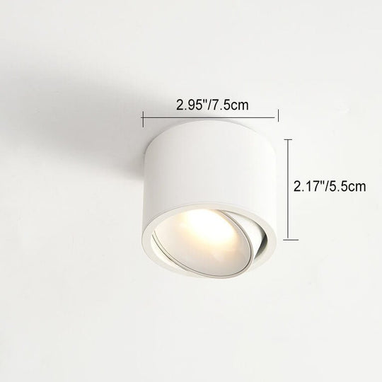 Minimalistic LED Ceiling Light - Adjustable Round Recessed Lamp