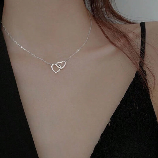 Heart Necklace with Rotating Rose Gift Box