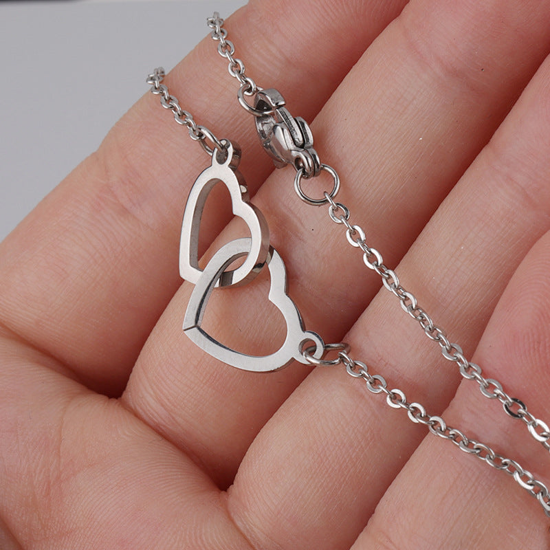 Heart Necklace with Rotating Rose Gift Box