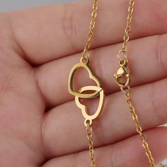 Heart Necklace with Rotating Rose Gift Box