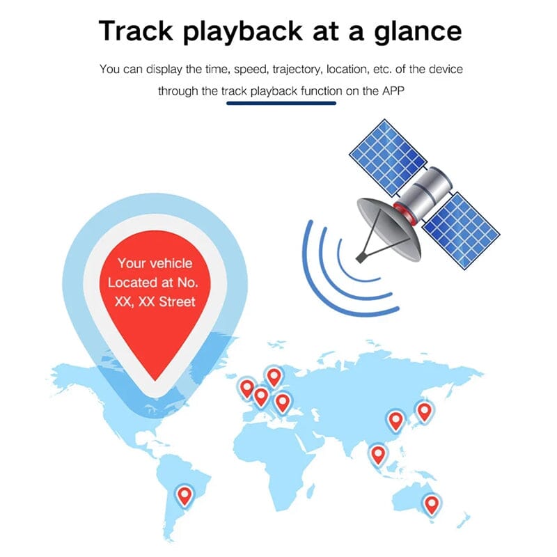 GPS Tracker with Strong Magnetic Attachment for Vehicle Tracking