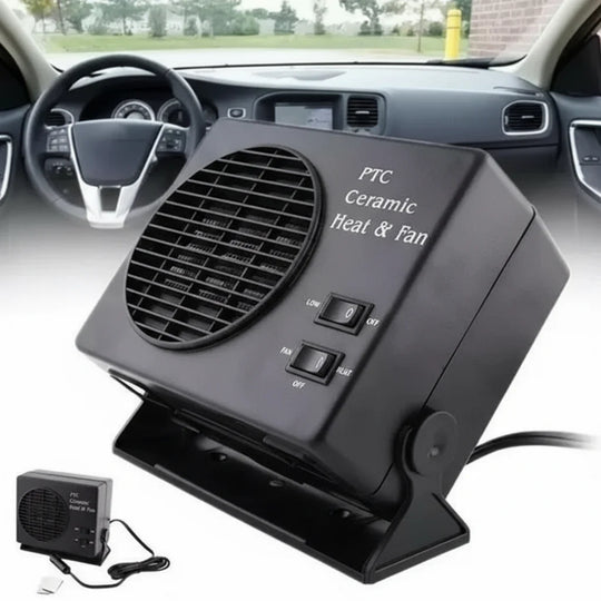 12V Ceramic Car Heater Fan | 150W-300W | Portable Defroster with Automatic Thermostat