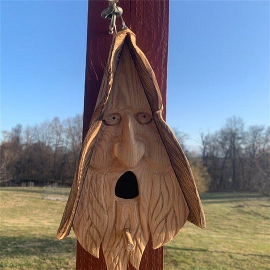 Handcrafted Bird Tree with Happy Spirit Design